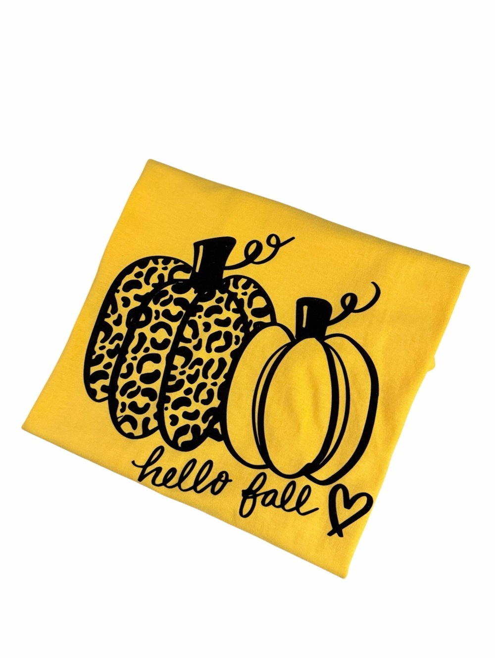 Hello Fall Yellow Pumpkin Graphic Tee - Picture 3 of 4